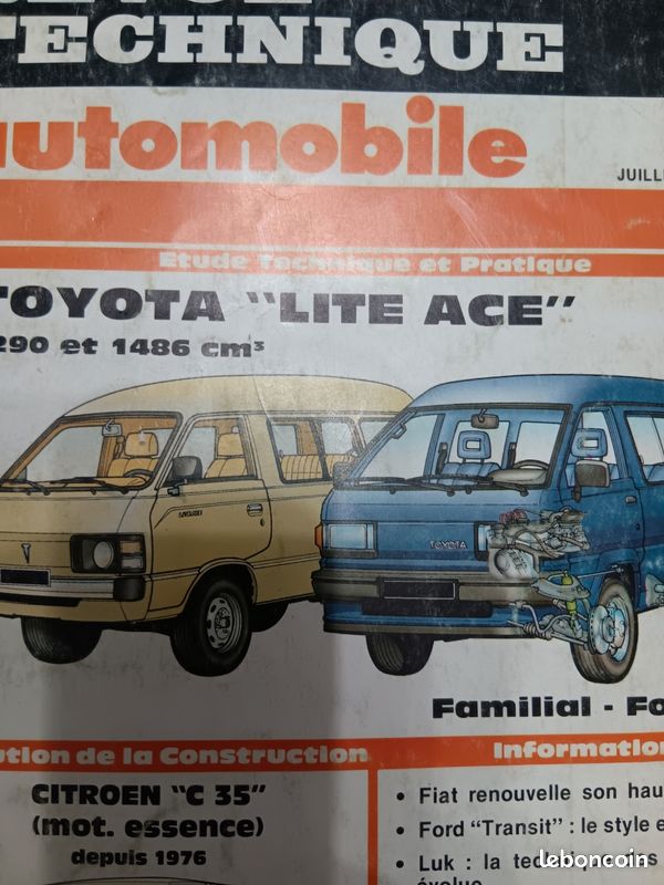 Revue Technique TOYOTA Liteace Série KM2 - Octobre 1979 - Occasion Comme Neuve - Manuel Atelier