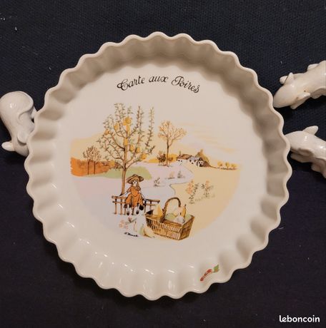 PF02 MOULE A TARTE 30CM - Porcelaine Frelon la Déco d'Anaëlle