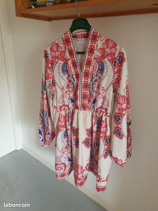 Robe Noire LMV 'MONDAINE' - Tailles 40/42/44 - Neuve Sans étiquettes, 100% Coton Français