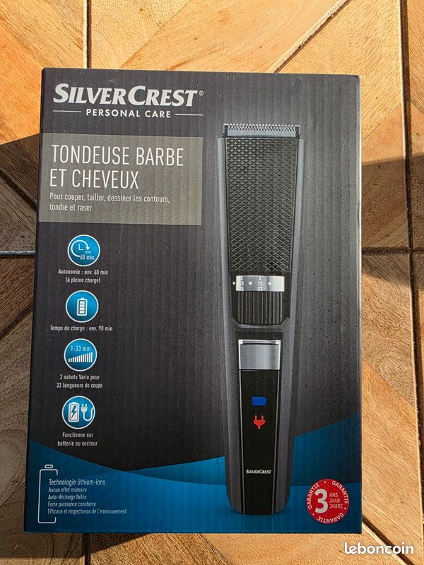 Tondeuse Barbe Et Cheveux Silvercrest - Gris - Électrique - Neuf
