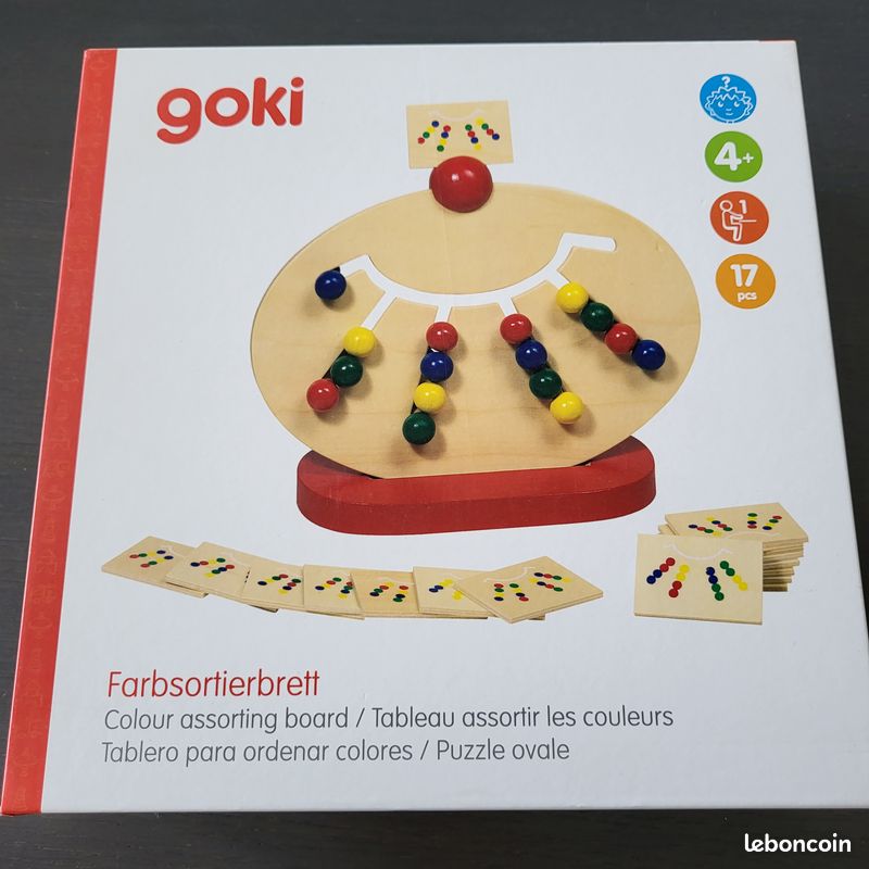 Goki tableau bois assortir couleurs (image 3)