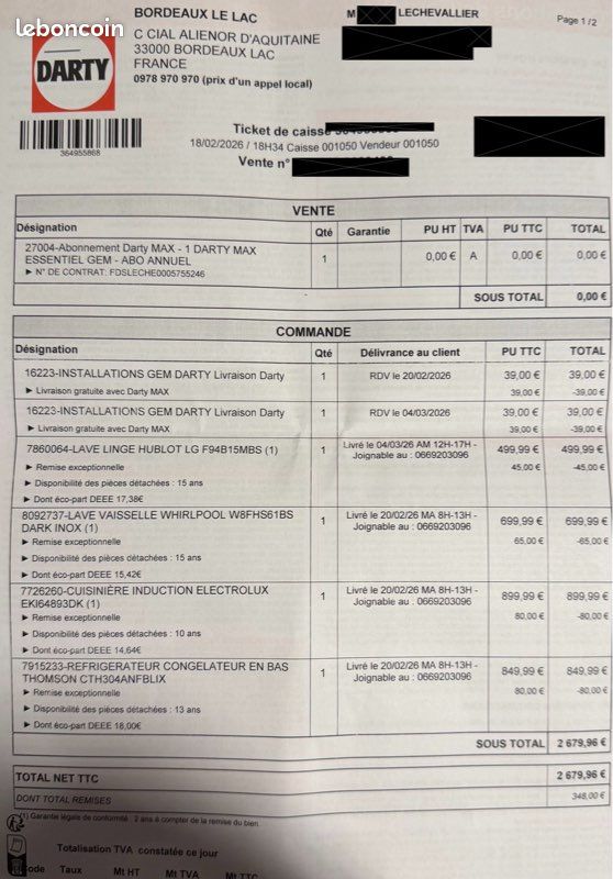 Réfrigérateur congélateur Thomson CTH304ANFBLIX, finition noire, avec technologie Total No Frost (image 9)