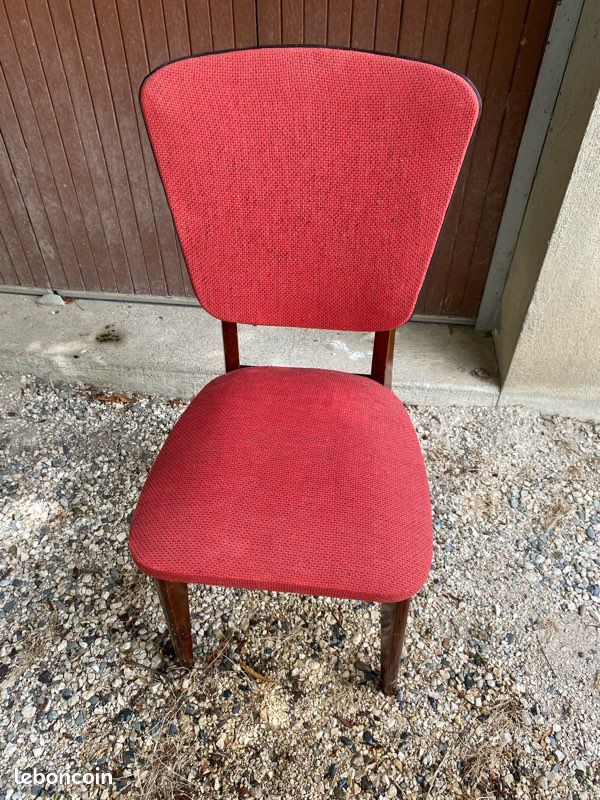 2 Chaises rouge (image 1)