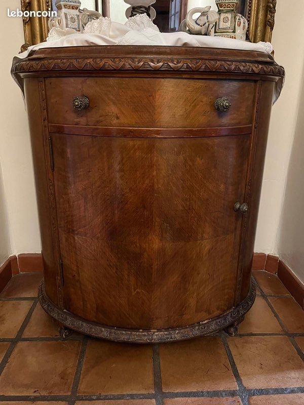 Meuble ancien demi lune (image 1)