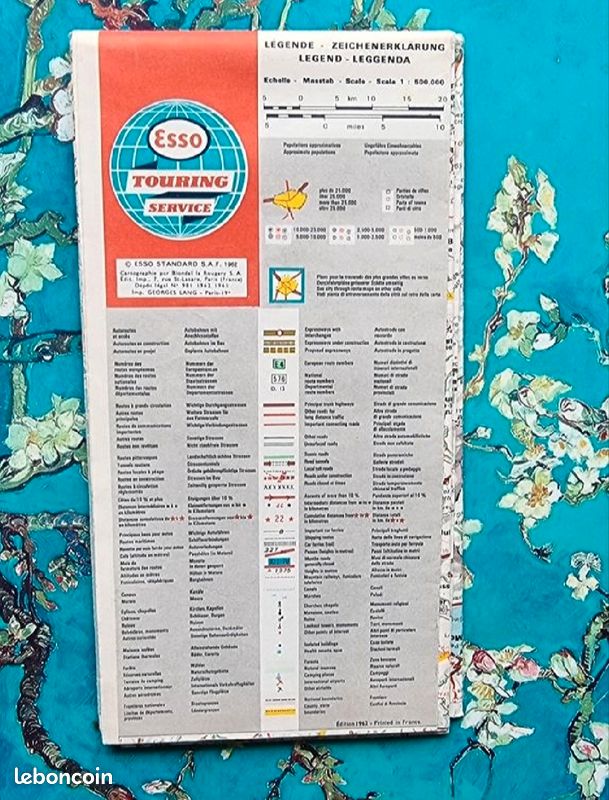 Carte du sud est de la France_Esso_1962*Reservé André (image 4)
