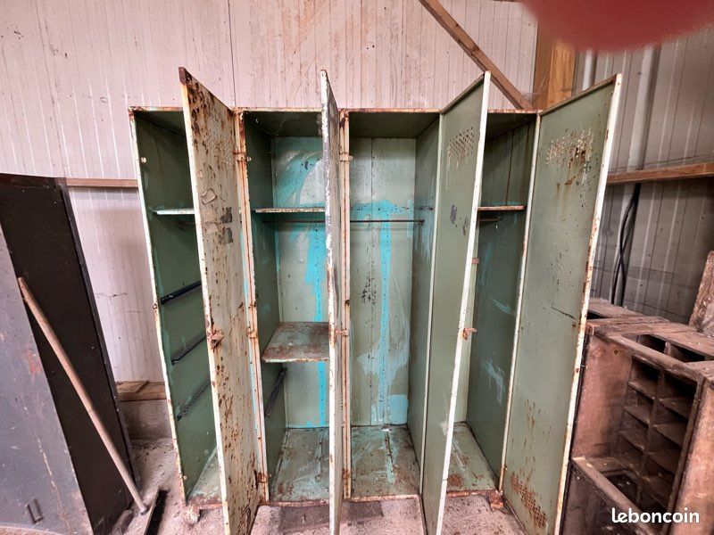 Armoire casiers métalliques vintage (image 2)