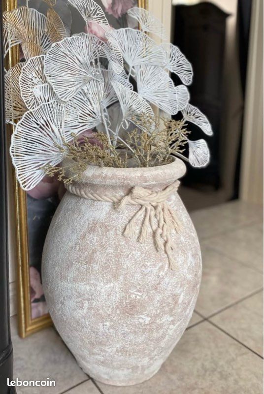 Grande JARRE « Bohème Naturel » 42cm (image 1)