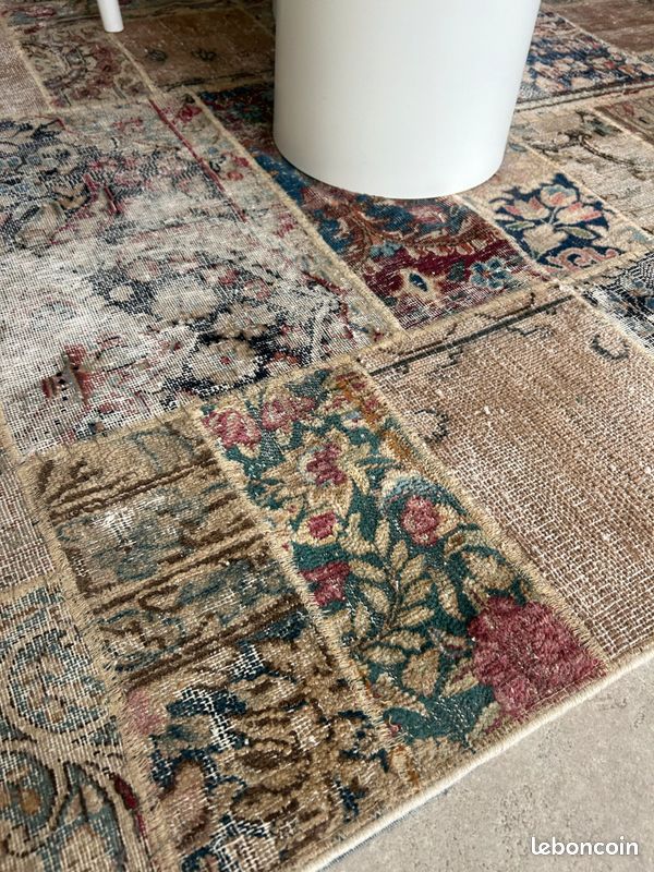 Tapis patchwork 100% fait main (image 3)