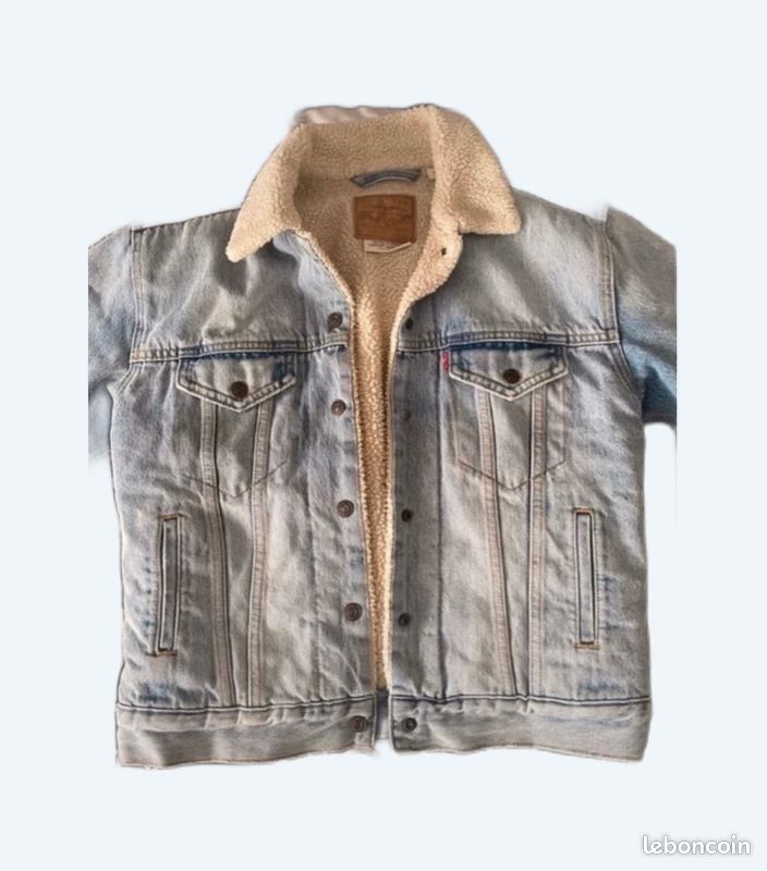 Veste en jean matelassé Levi’s bleu (image 1)