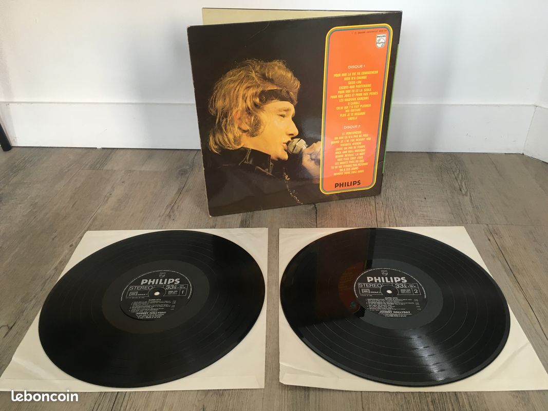 Johnny Hallyday Super Hits volume 2 vinyle 33 tours (image 3)