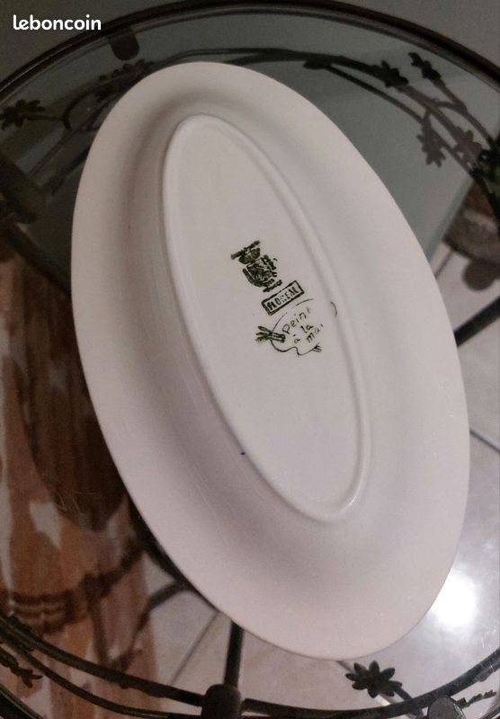 Ancien petit plat de service ravier Sarreguemines Floréal (image 2)