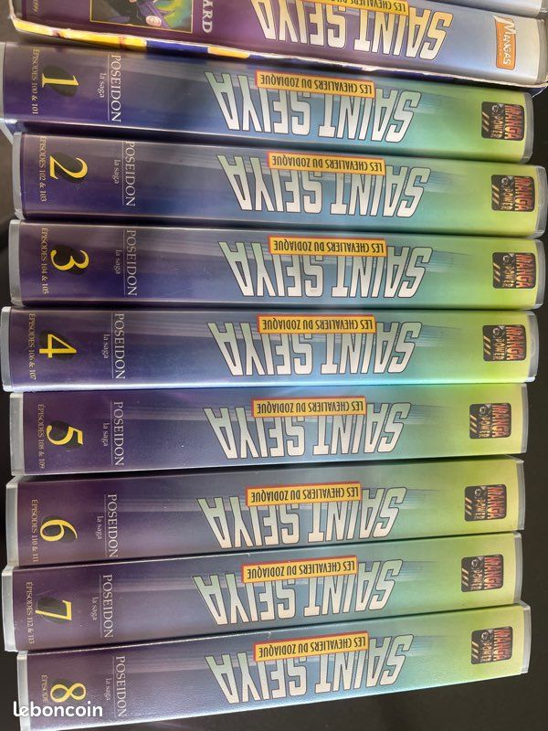 COFFRETS VHS SAINT SEIYA LES CHEVALIERS DU ZODIAQUE Intégrale Très Bon