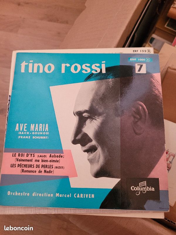 Vinyl 45 tours: Ave Maria Tino Rossi (image 1)