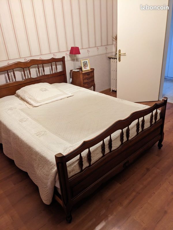 Chambre complète BOSTON : Lit adulte 140 x 190 + Commode + 2 Chevets - blanc - La Poste