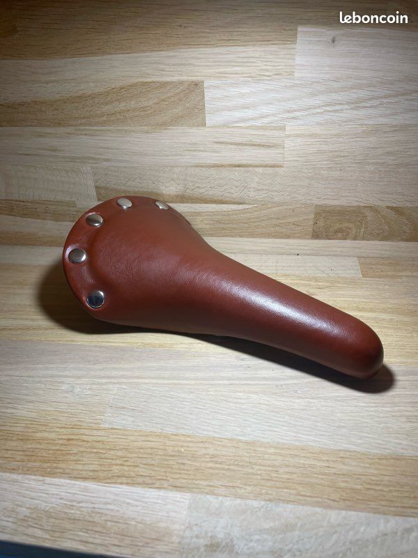 Siège De Vélo Classique Vintage, Cuir PU Marron, Ressorts, Retro Saddle, Neuf