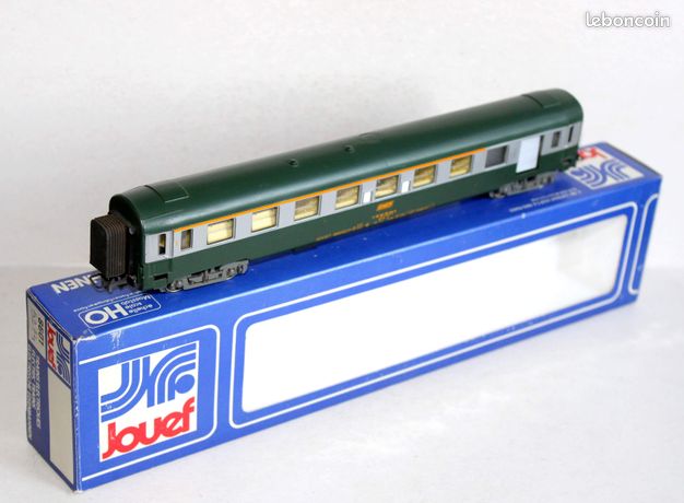 Jep 1/48 - o / 0 n° 5251 voiture voyageur passager pullman, wagon sncf tole, train - Collection