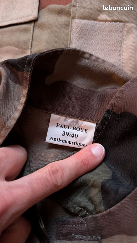 Chemise Militaire Kaki Manches Courtes - Taille L (39-40) - NEUVE Sans étiquette