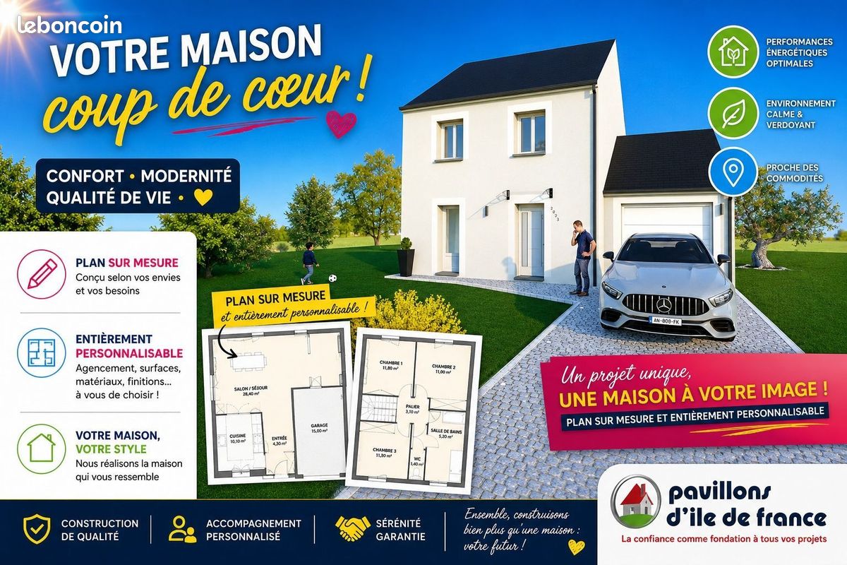 Maison 4 pièces 85 m² · à Thorigny-sur-Marne · 85 m² · 264 900 €