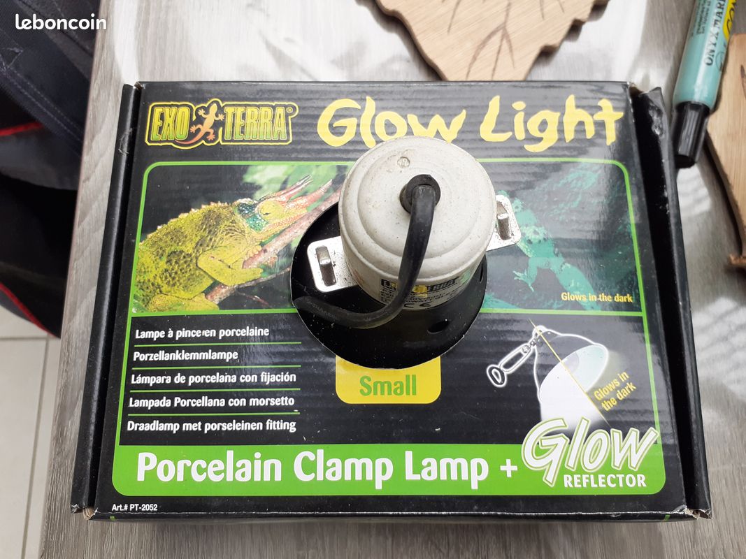 Lampe a pince pour terrarium (image 1)