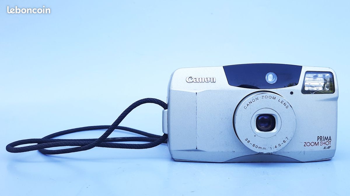 Ancien appareil photo argentique compact Canon Prima zoom shot - Photo, audio & vidéo