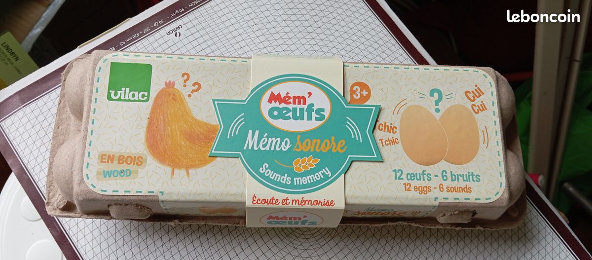 Mémo sonore boîte d'oeufs (image 1)