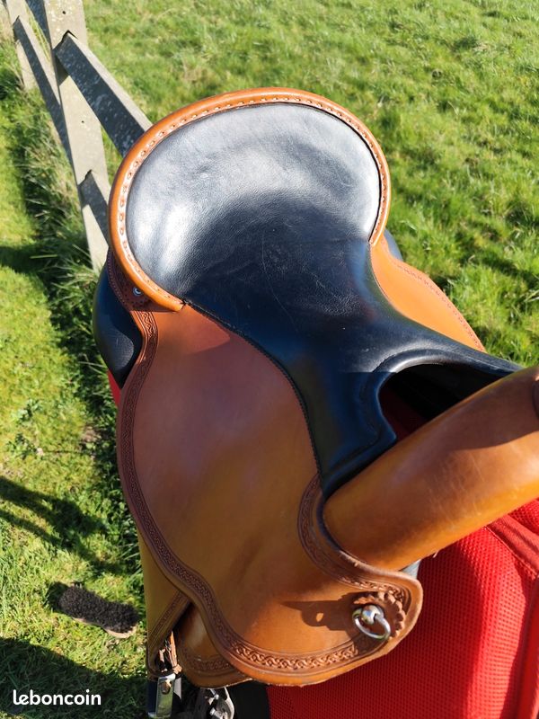 Selle de cheval Western Barrel Racing pour adulte en bois et cuir sculpté à la main pour un style de performance Taille 35,6 cm à 45,7 cm Siège disponible (selle 06, siège
