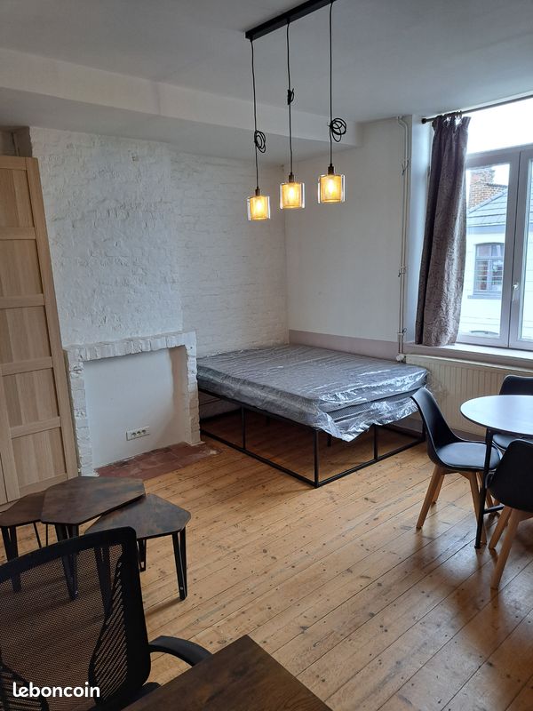 Chambre studio meublée de 23 m2 avec salle de douche + bureau partagé (image 4)