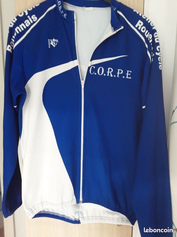 Veste Cycliste Vintage AVD Saint Carné Noret - Laine Et Acrylique - Taille L - Occasion