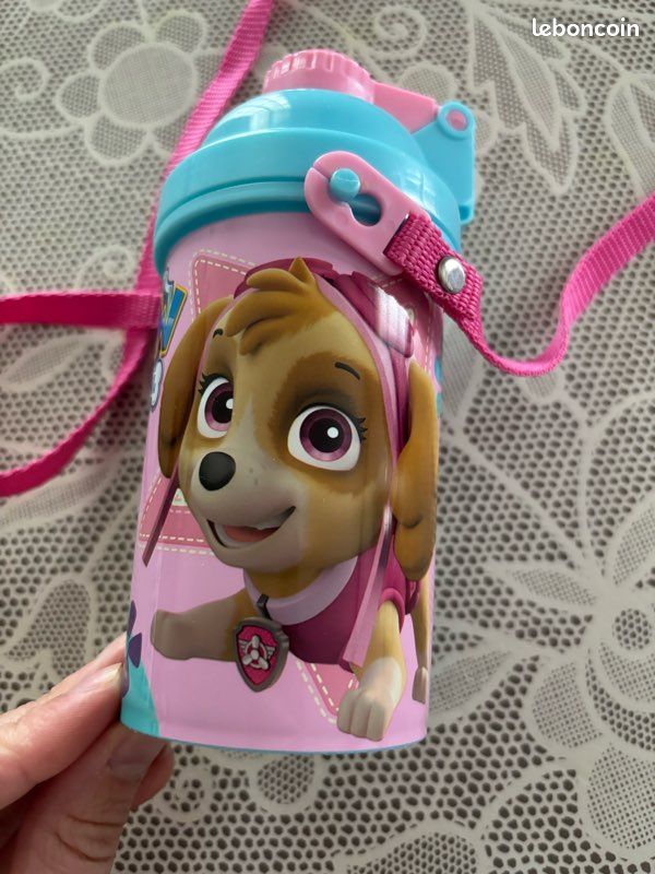 ALMACENESADAN, 4955, Pack rentrée à l'école Pat' Patrouille Girls, Skye, Everest, Paw Patrol, composé d'une bouteille sport de 400 ml et d'un appareil à sandwich rectangulaire multicolore, produits