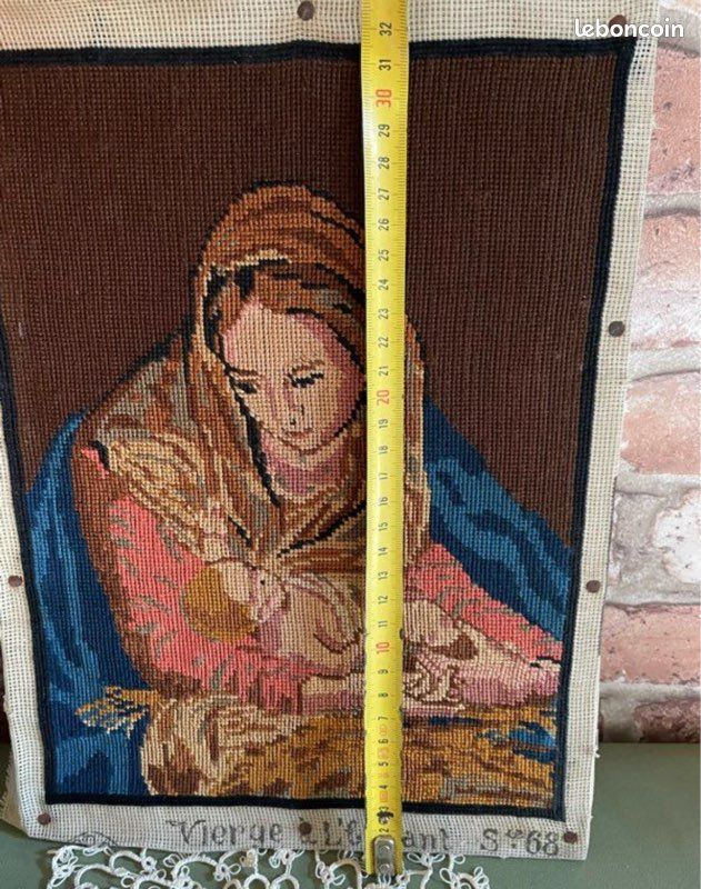 Canevas déjà brodé « Vierge à l’enfant » (image 2)