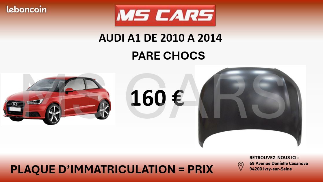 Capot audi a1 2010- 2014 (image 1)