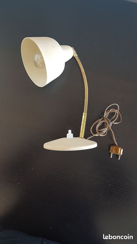 Petite lampe beige vintage (image 6)