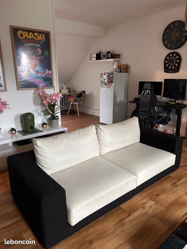 (Urgent) 2 Canapé en Cuir Design - Modulable (image 3)