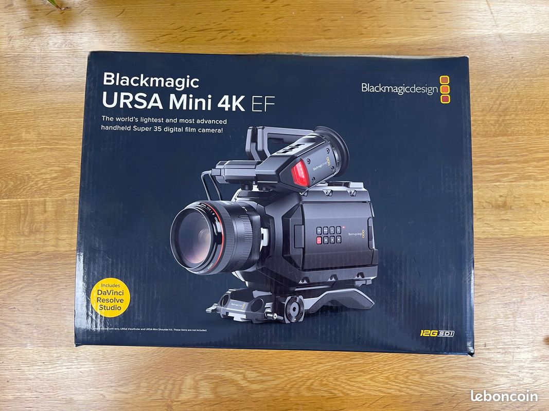 Blackmagic URSA Mini 4K EF – Très bon état – Boîte d'origine (image 1)