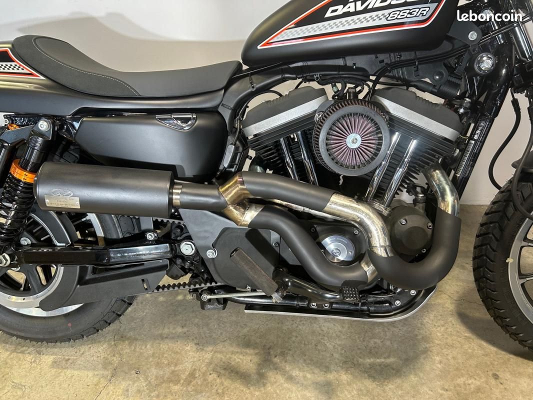 Customaccess Bulle Capotage Anarchie Noir Brillant Pour Harley Davidson Sportster 883/1200 - Modèle 95-18