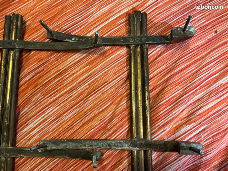 Rare poignées de porte bronze art deco géométrique (image 5)