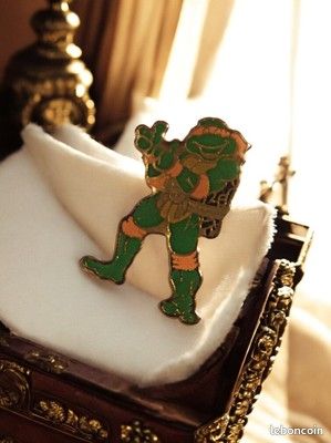 Pin's Vintage Tortues Ninja (TMNT) - Années 90 - Accessoire Rétro - Bon état