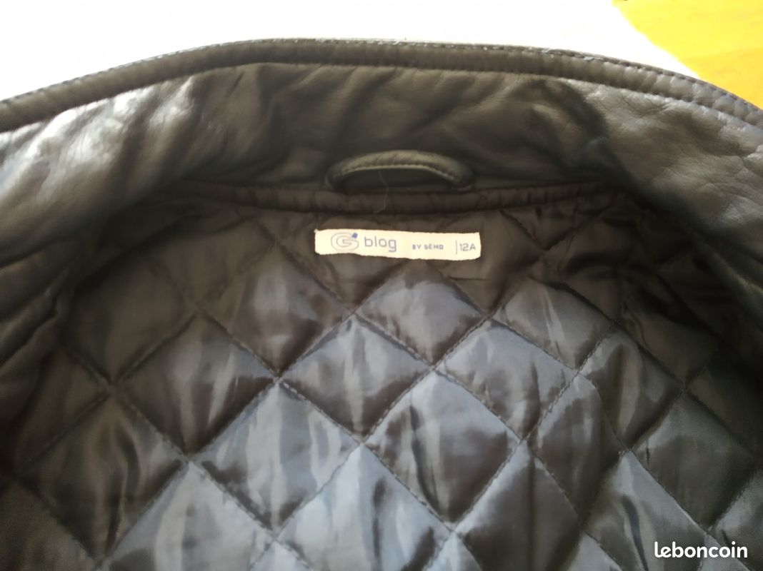 Veste garçon imitation Gémo cuir 12 ans (image 3)