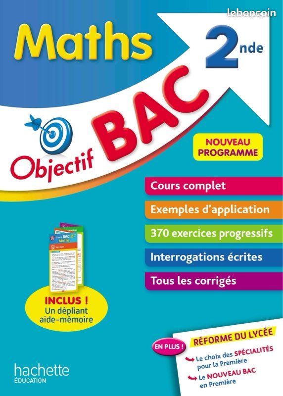 Livre scolaire maths seconde (image 1)