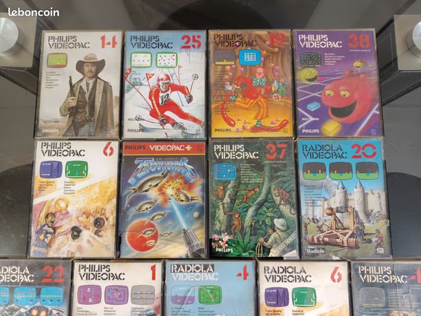 Lot de 12 jeux vidéo Philips Radiola Videopac