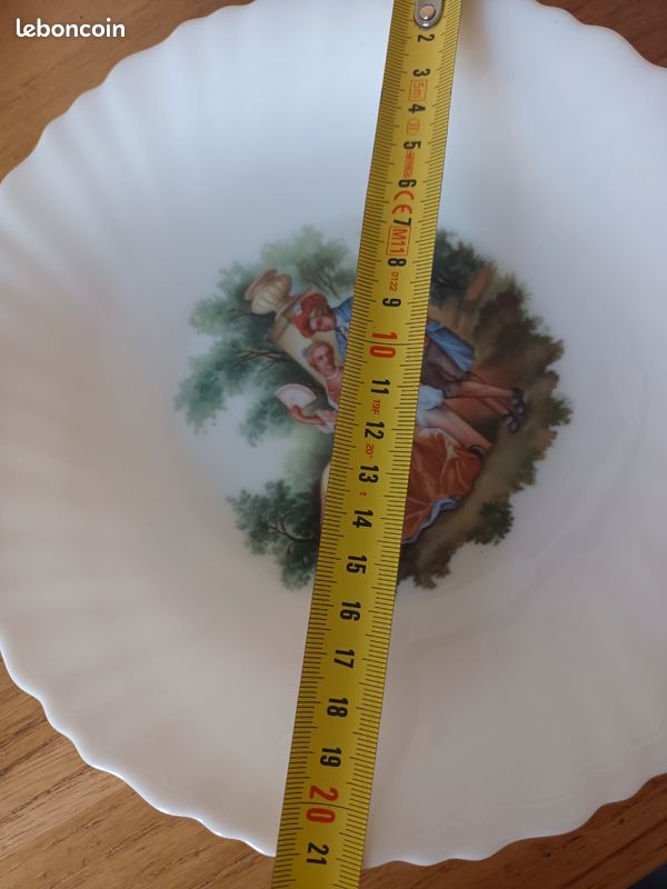 6 assiettes creuses arcopal vintage - Arts de la table
