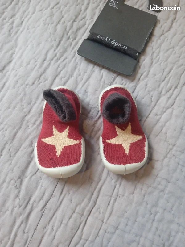 Chaussons bébé antidérapants Collégiens 18/19 (image 3)
