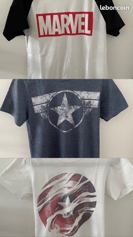 Lot t-shirt Marvel (image 1)
