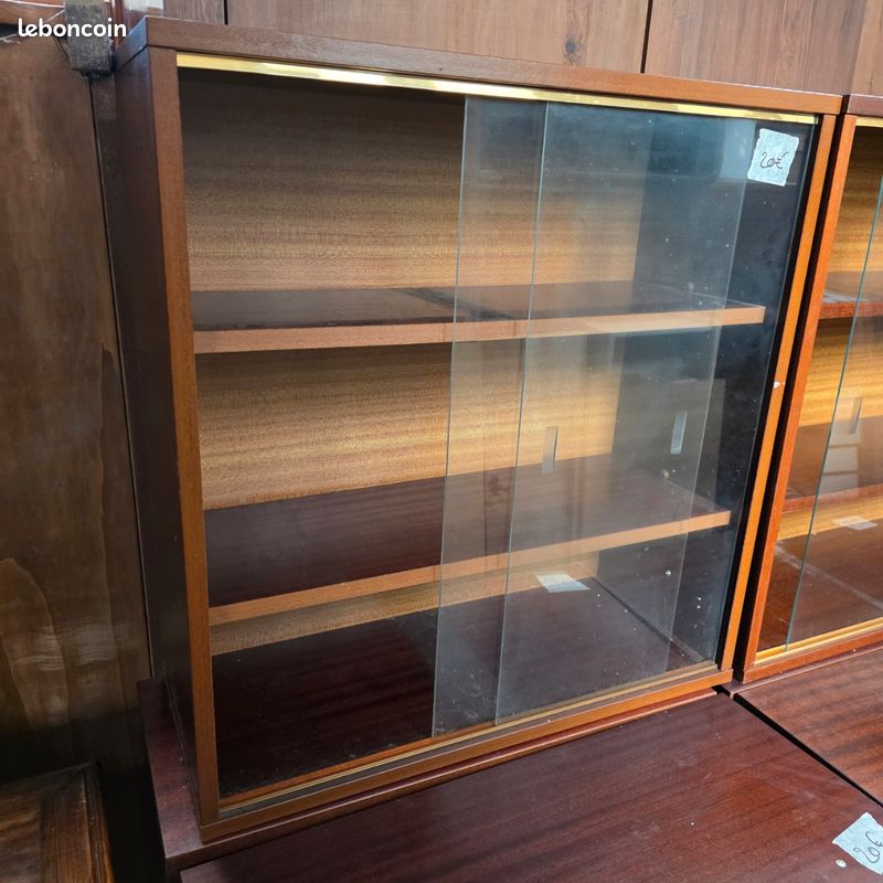 Bibliothèque vitrer vintage (image 1)