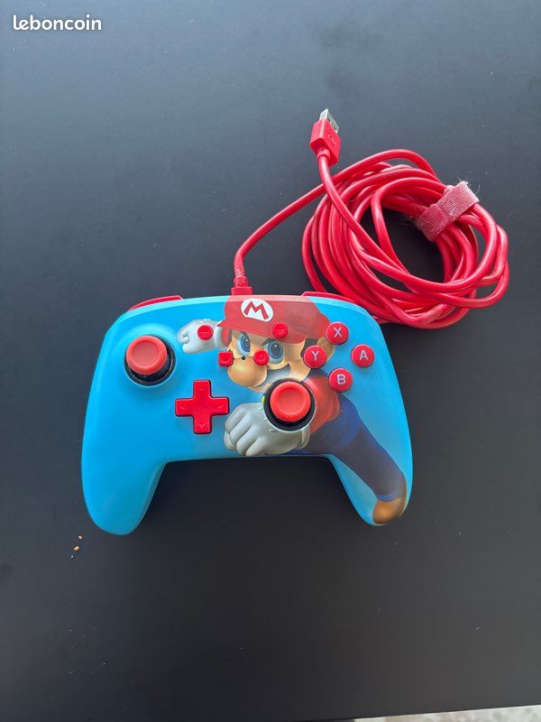 Manette pro Mario switch filaire Power À (image 1)
