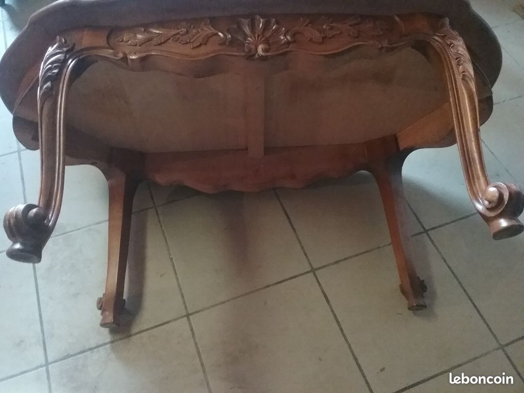Table basse style Louis XV en merisier (image 4)
