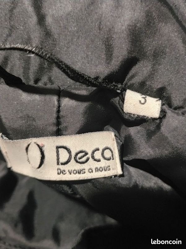 Blouson grand manteau doudoune noir (image 4)