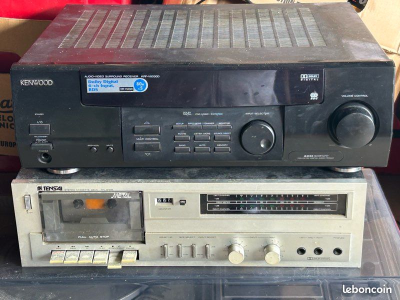 Platine Double Cassette YAMAHA K-M77 – Pour Pièces – À Réparer – Compatible Ampli AV-M99