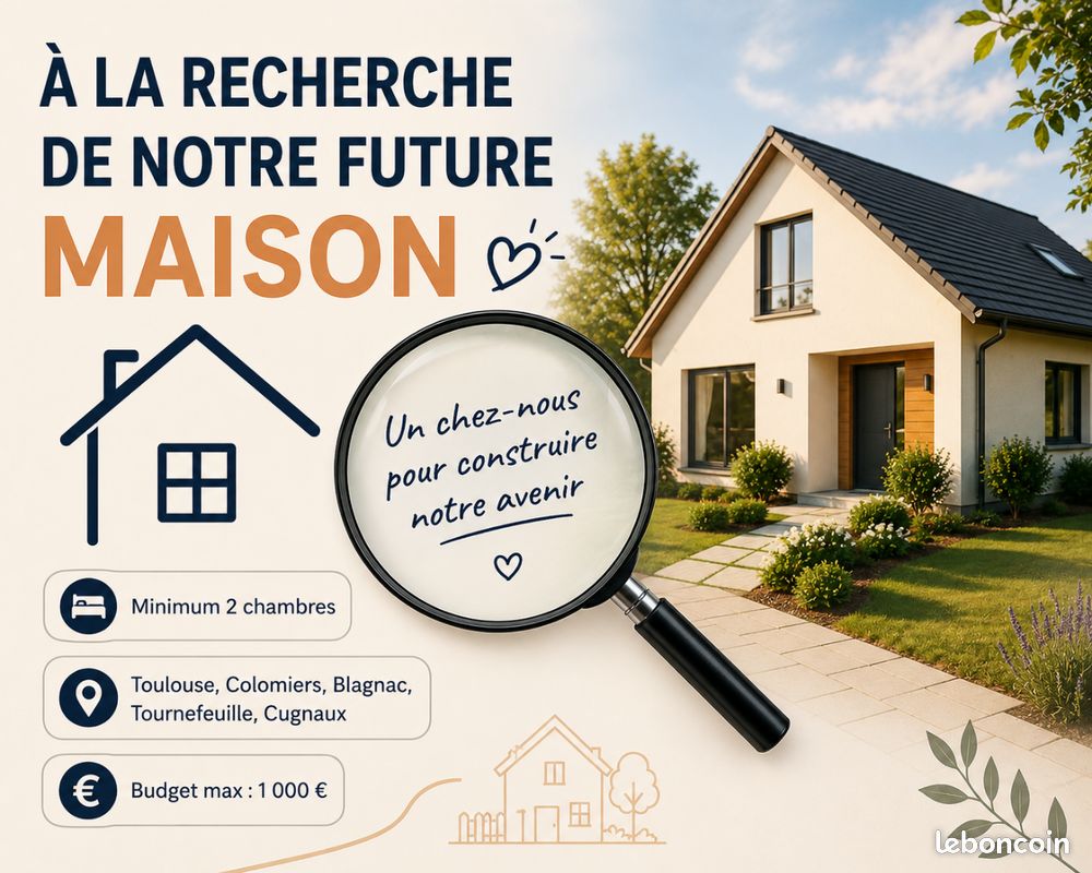 Maison 4 pièces 70 m² · à Cornebarrieu · 70 m² · 1 000 €