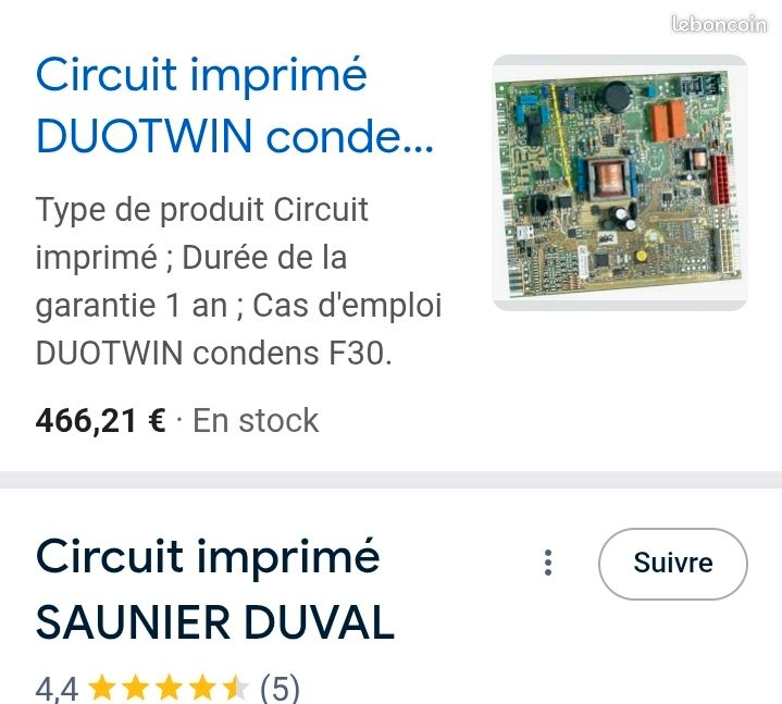 Circuit imprimé saunier duval (image 3)